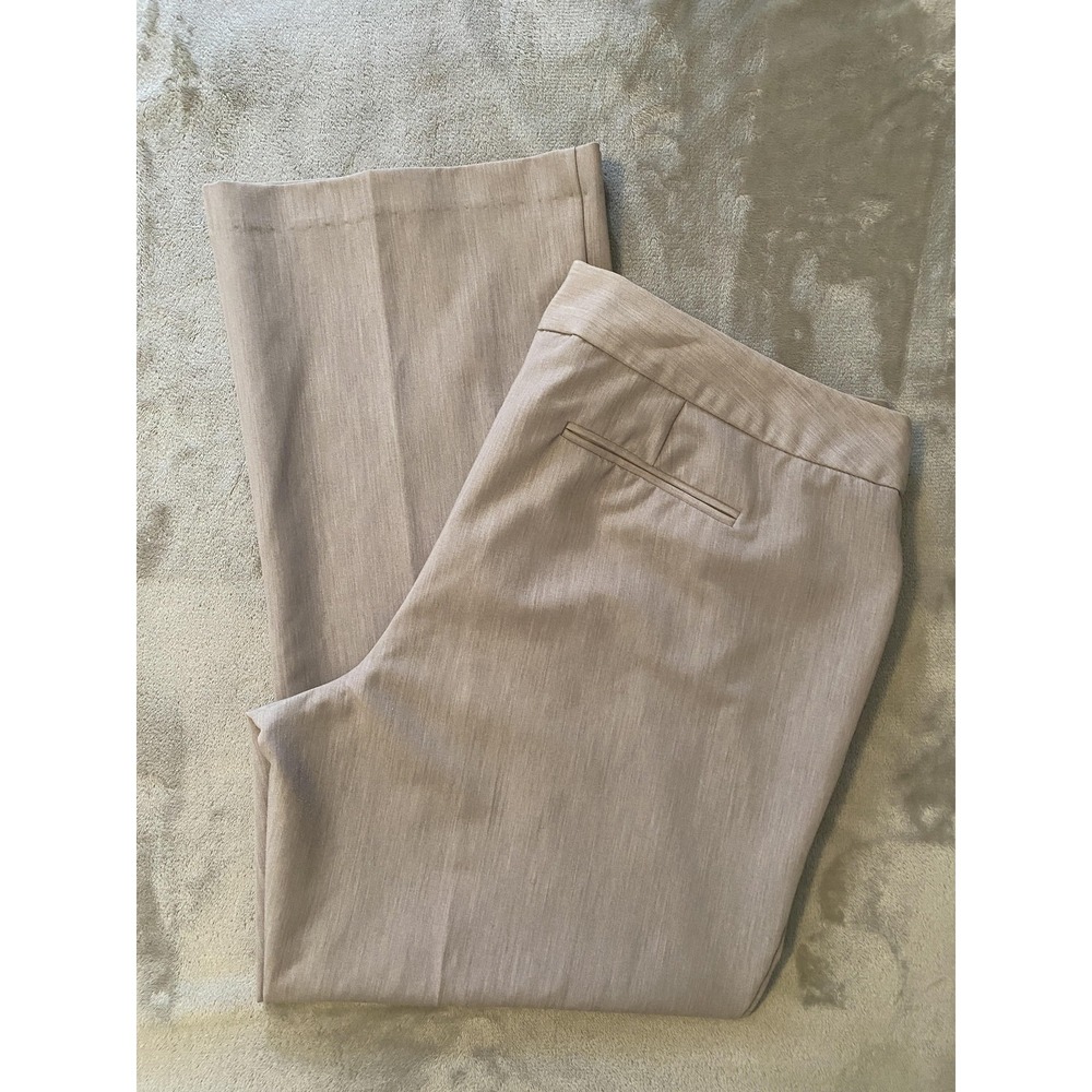Fashion Bug Dress Pants Sz 18 Gray Heathered Straight Stretch Career Work Office